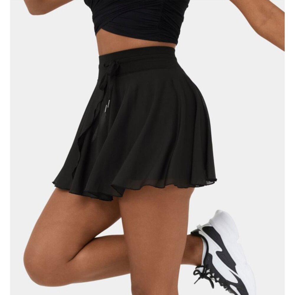 Halara Drawstring Contrast Mesh 2-in-1 Skirt Sz M… - image 12